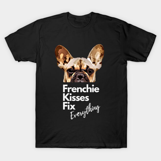 French bulldog kiss for frenchie lover T-Shirt by Collagedream